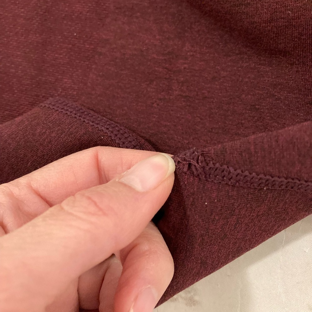AUROLA Maroon Amplify High Waiated Leggings - Picture 12 of 13